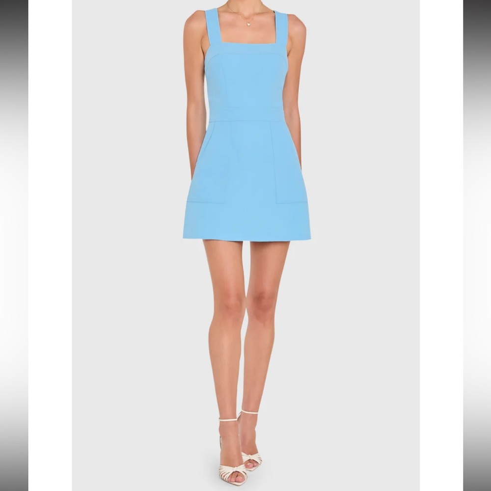 Amanda Uprichard Light Blue Mini Dress - Picture 4 of 7